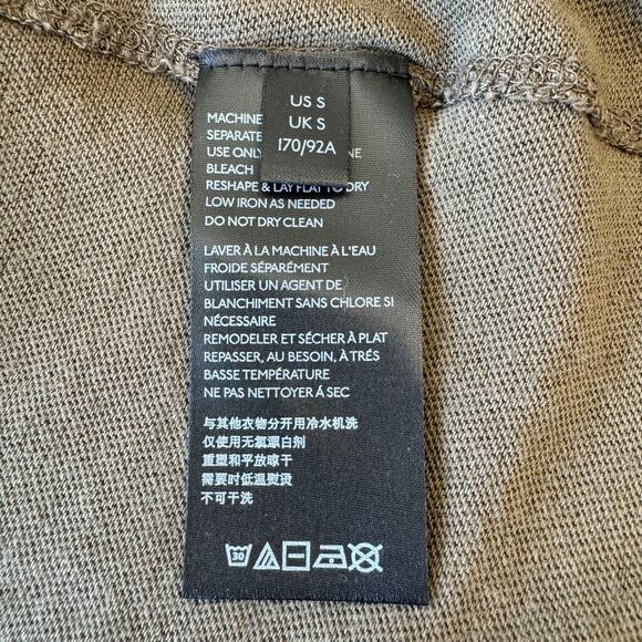 FREE PEOPLE We The Free Cotton Henley Top Women's Size S Military Khaki Green - Picture 12 of 14